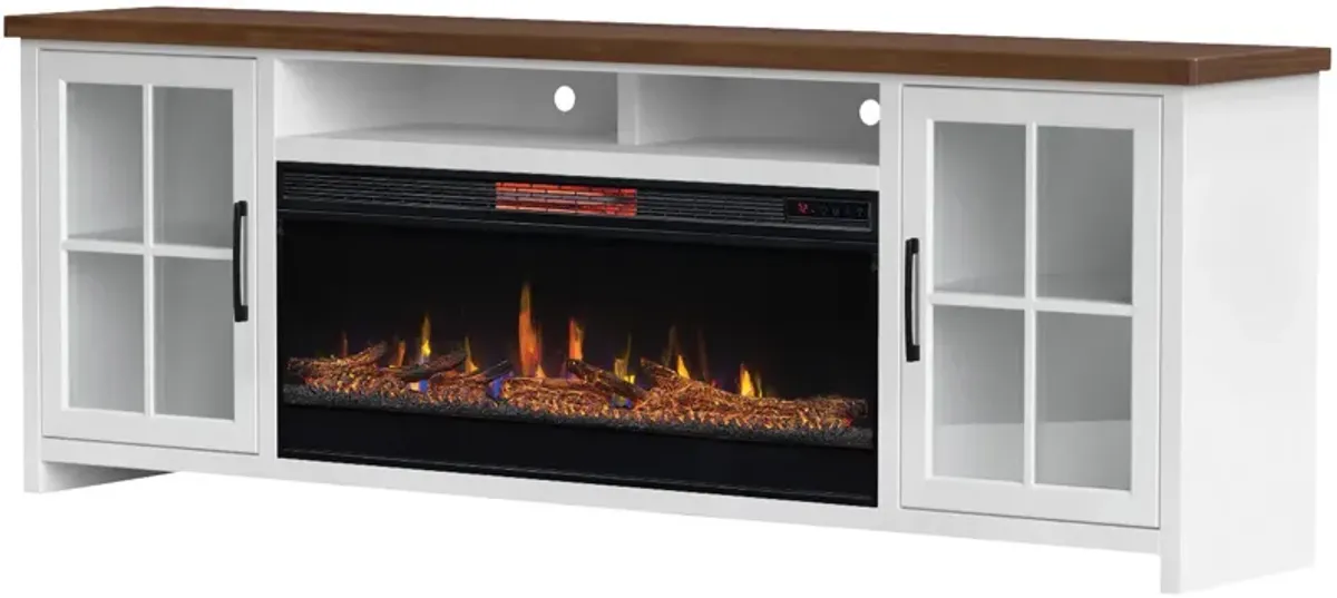 Hampton 88 Inch Fireplace Console