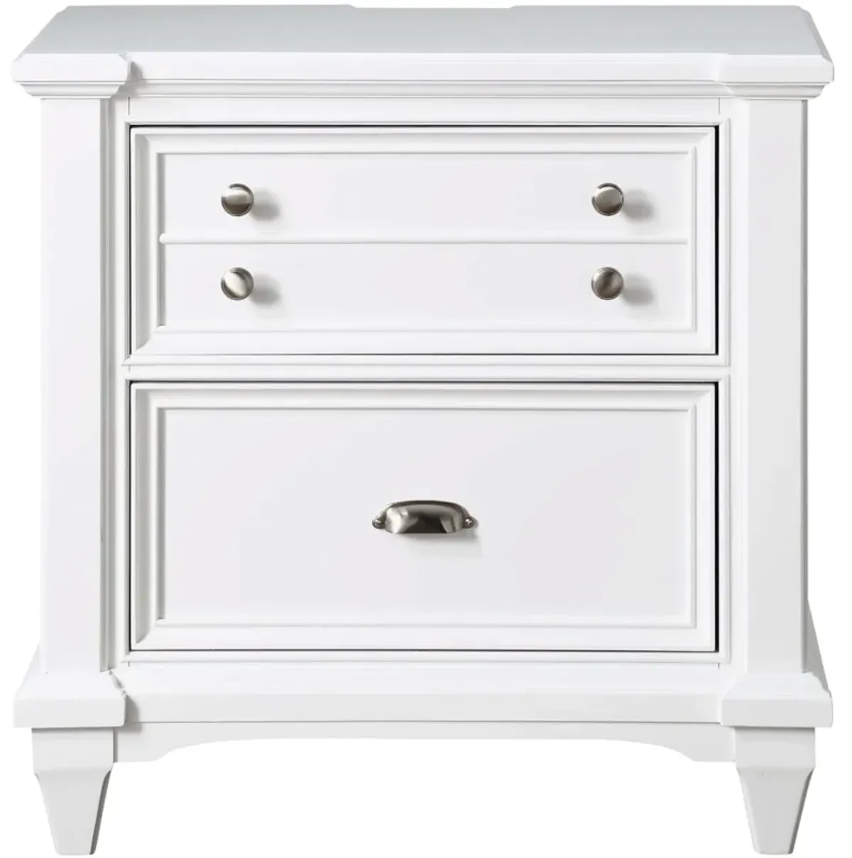 | Hilton Head 2 Drawer Nightstand | Gray