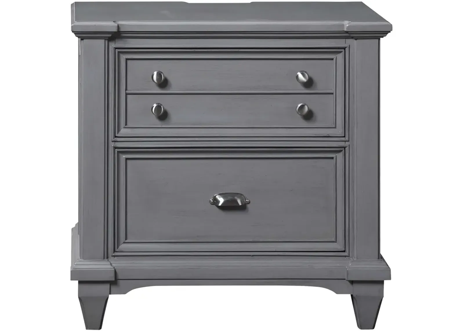 | Hilton Head 2 Drawer Nightstand | Gray