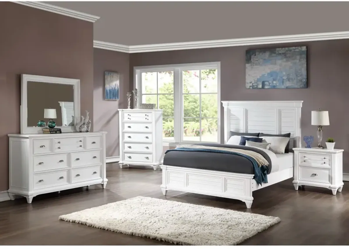 | Queen Hilton Head 4 Piece Storage Bedroom | Gray