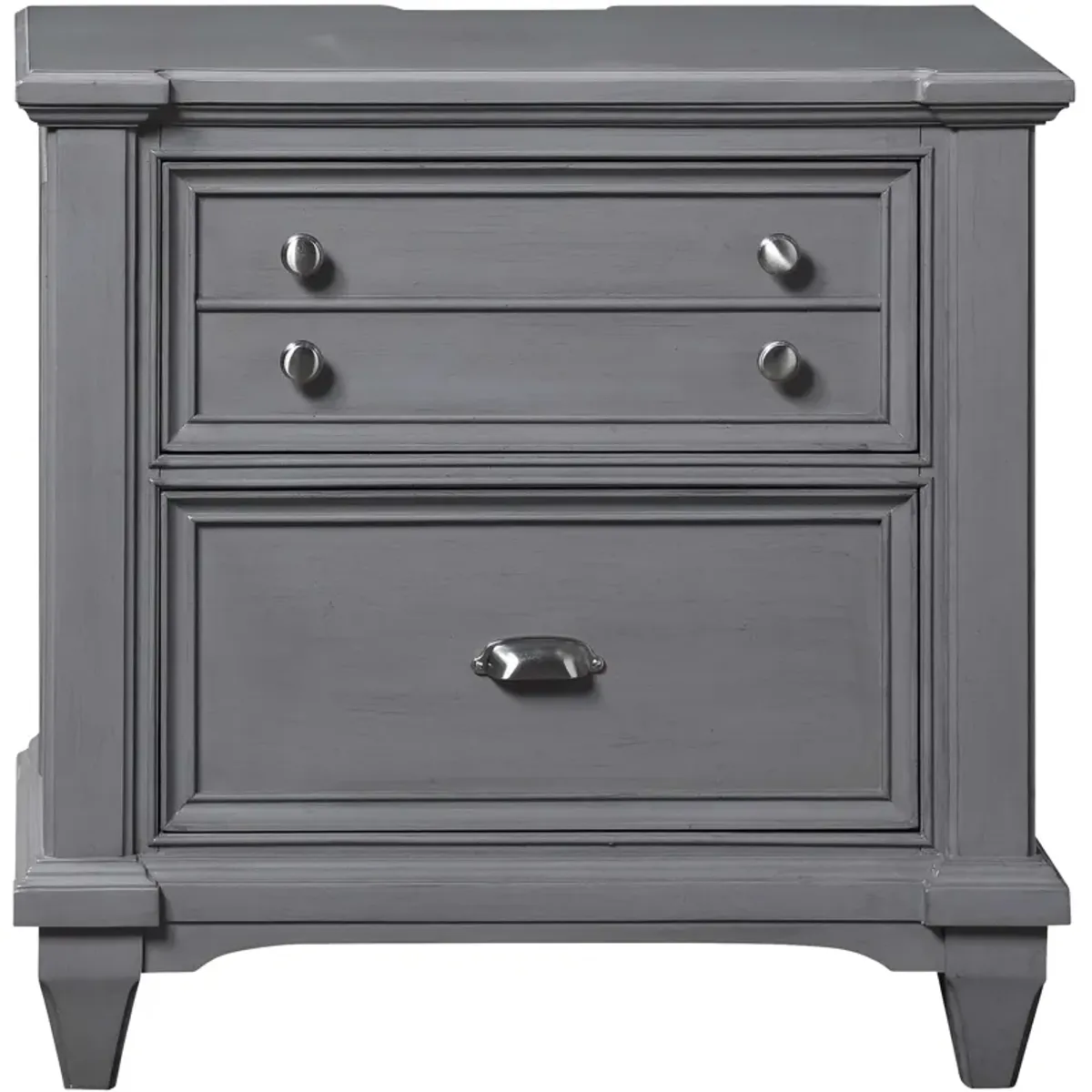 | Hilton Head 2 Drawer Nightstand | Graphite