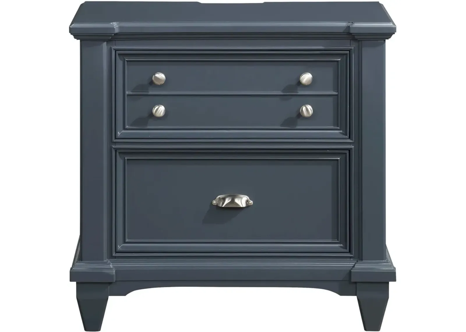 | Hilton Head 2 Drawer Nightstand | Graphite