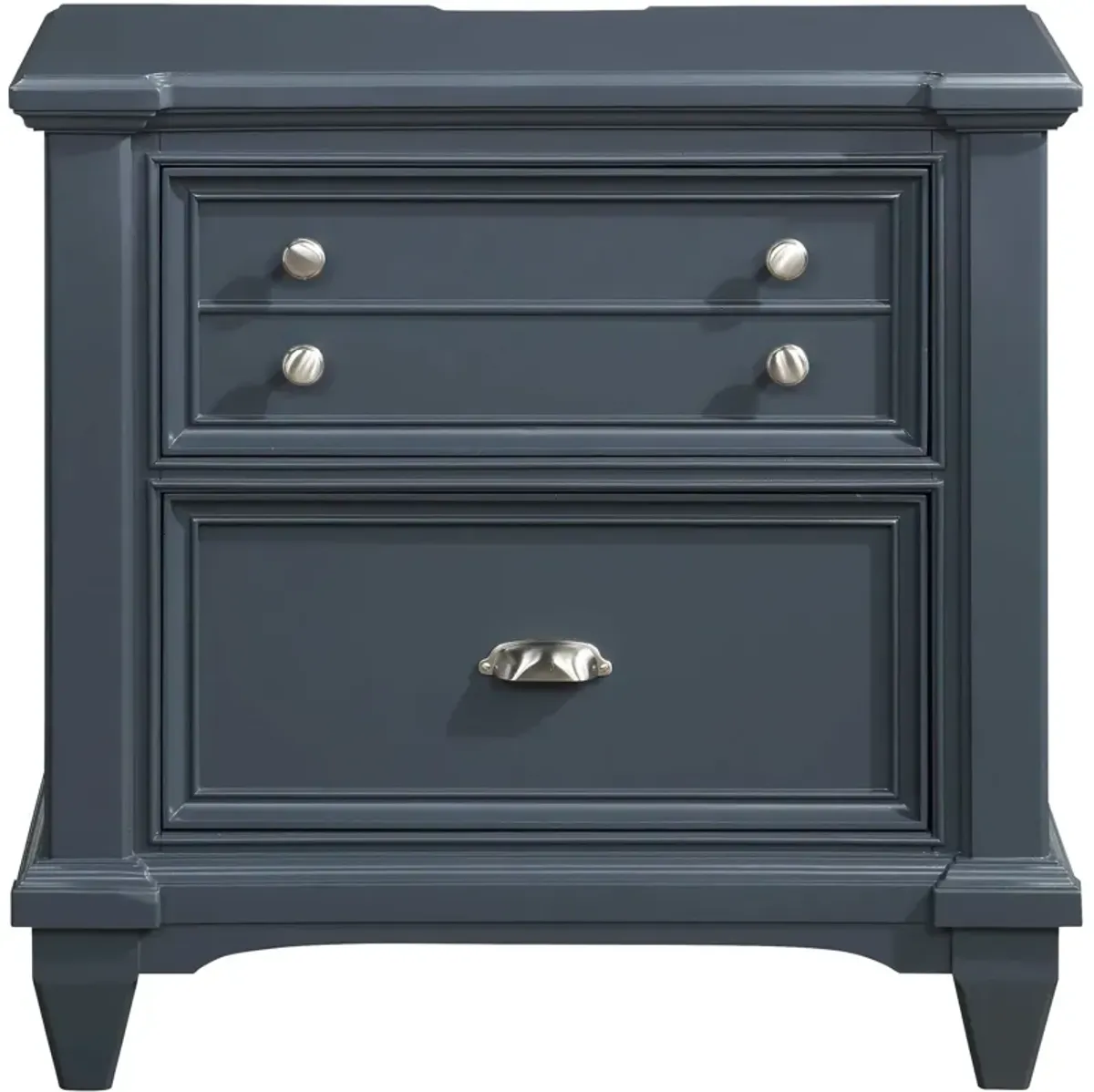 | Hilton Head 2 Drawer Nightstand | Graphite