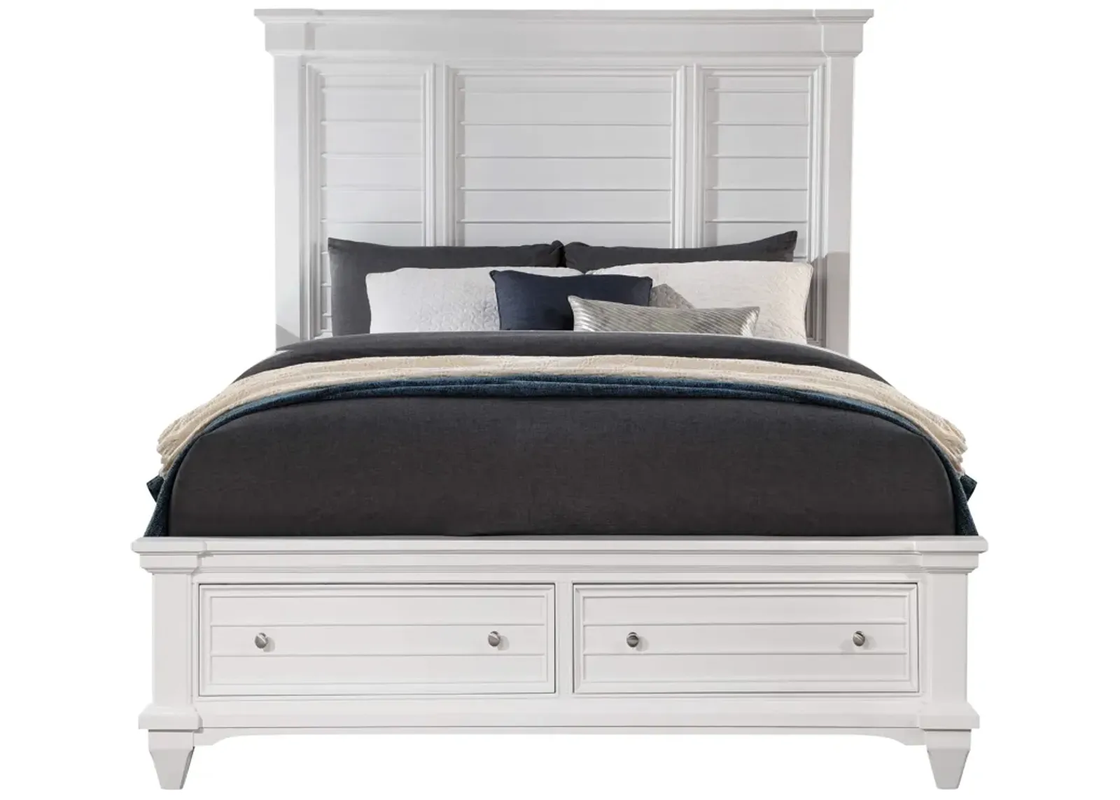 | Queen Hilton Head Storage Bed | White