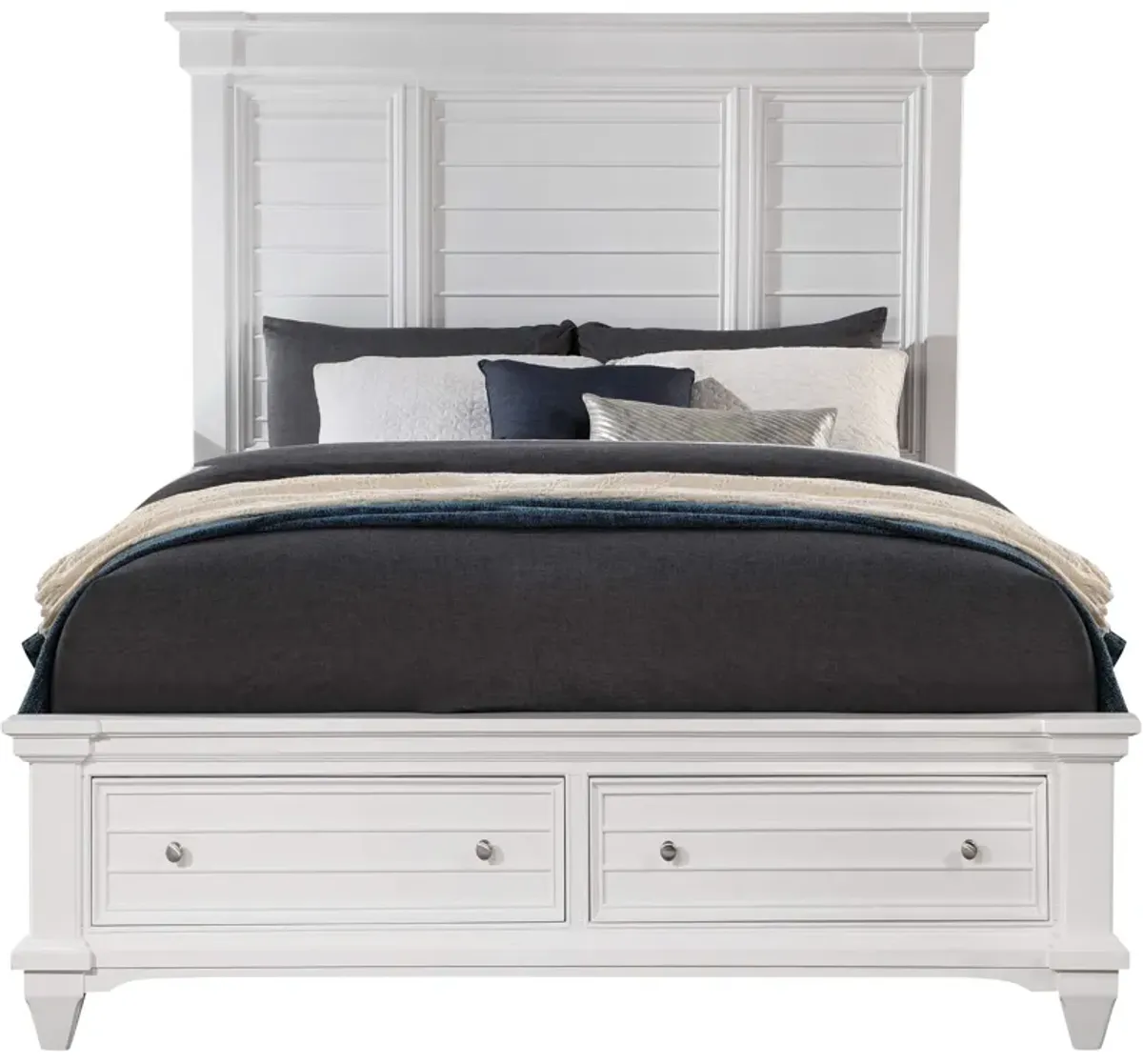 | Queen Hilton Head Storage Bed | White