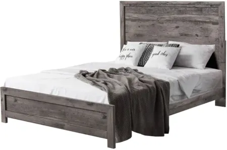 Langston Gray Oak King Bed