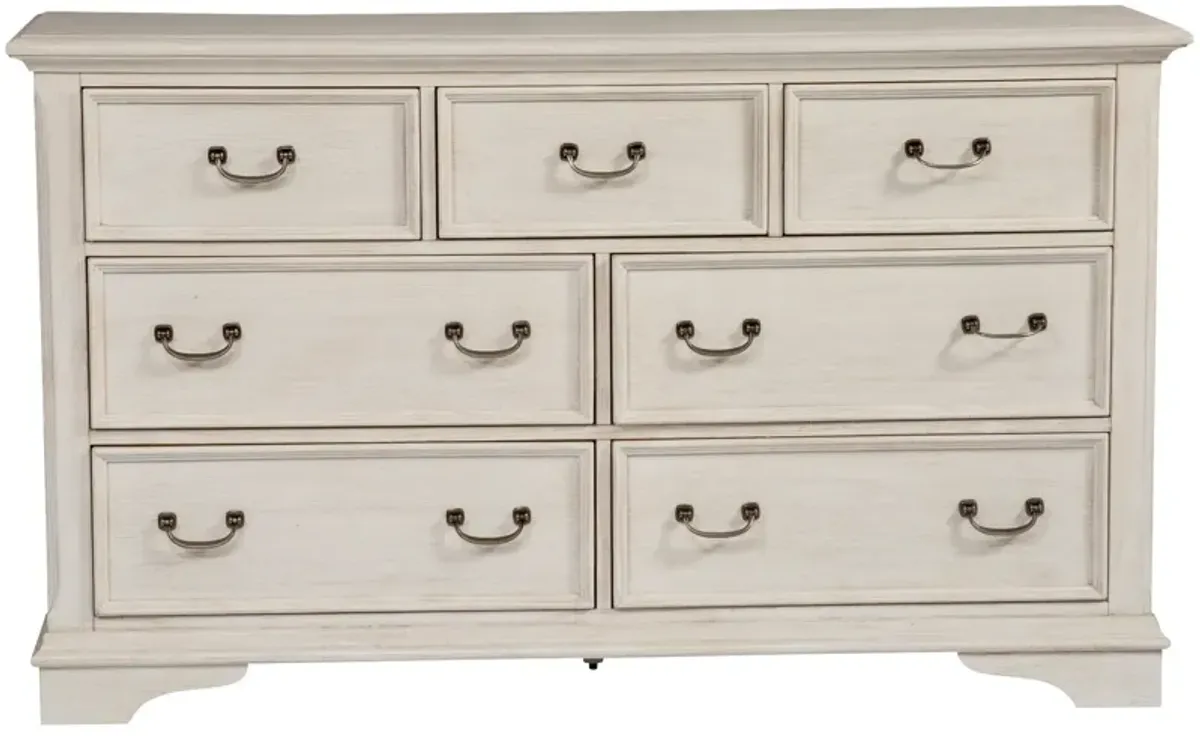 | Bayside 7 Drawer Dresser | Antique White