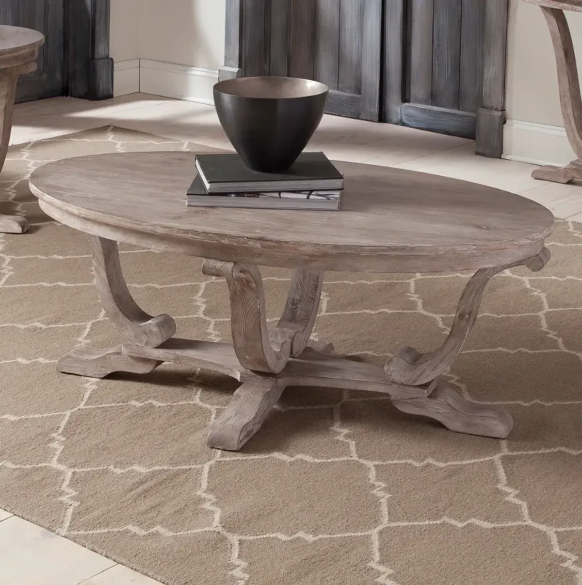 Greystone Mill Oval Coffee Table