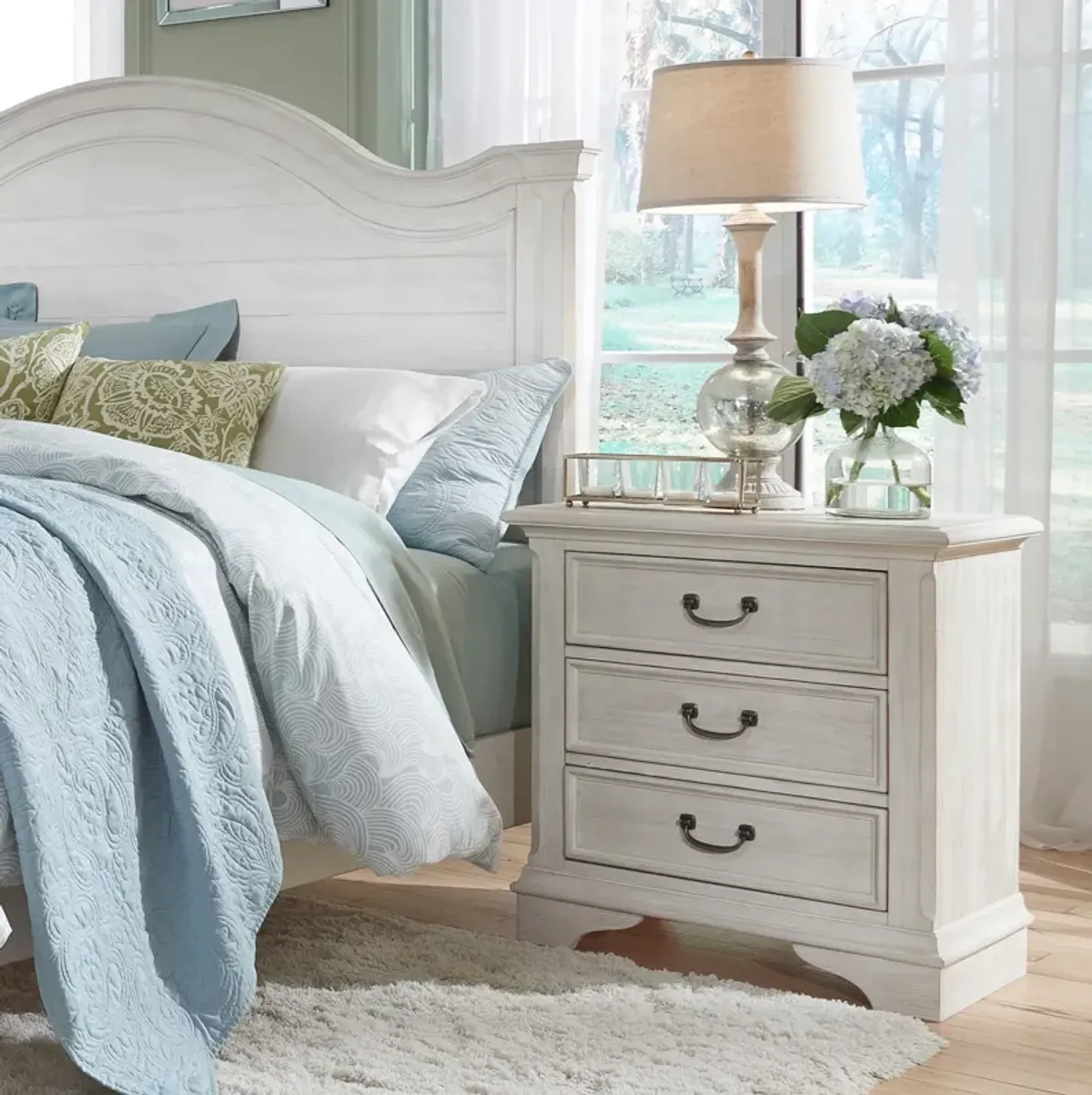 Bayside 3 Drawer Nightstand