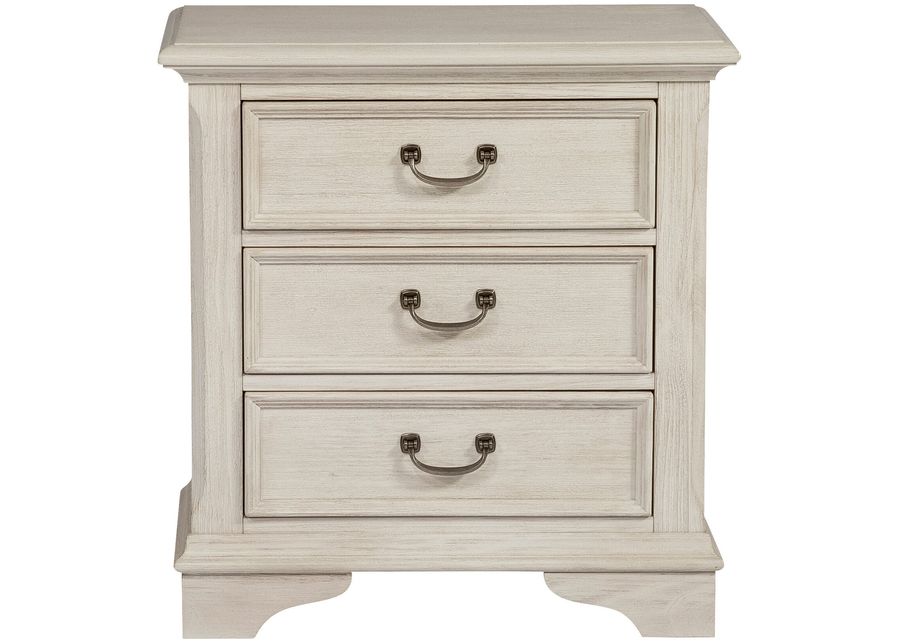 Liberty Furniture | Bayside 3 Drawer Nightstand | Antique White