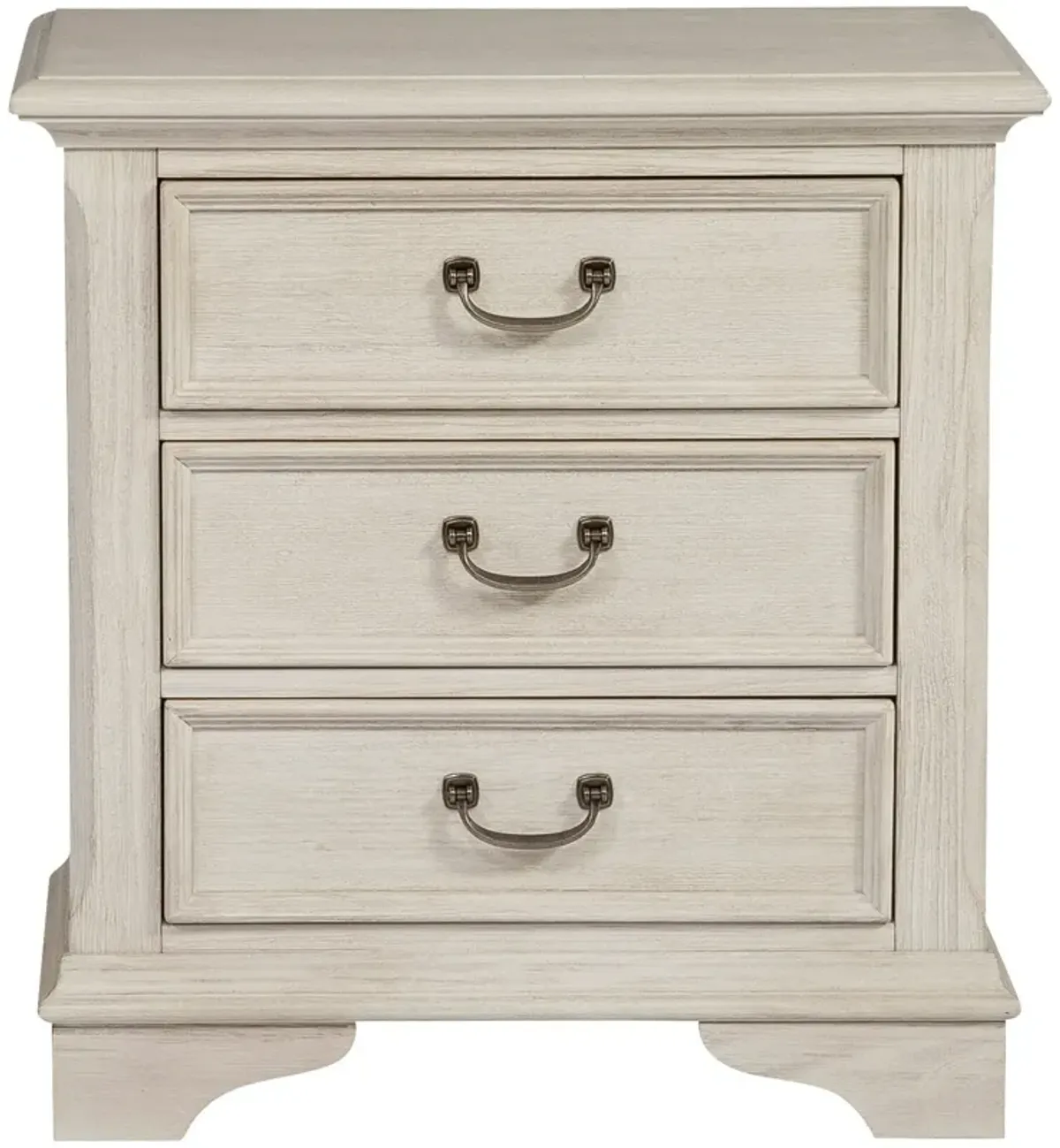 | Bayside 3 Drawer Nightstand | Antique White