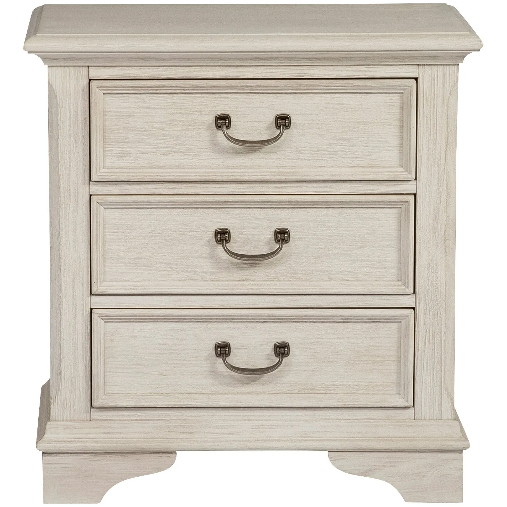 Liberty Furniture | Bayside 3 Drawer Nightstand | Antique White