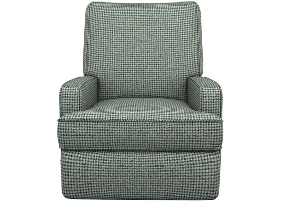 Kersey Blue Swivel Glide Recliner Chair