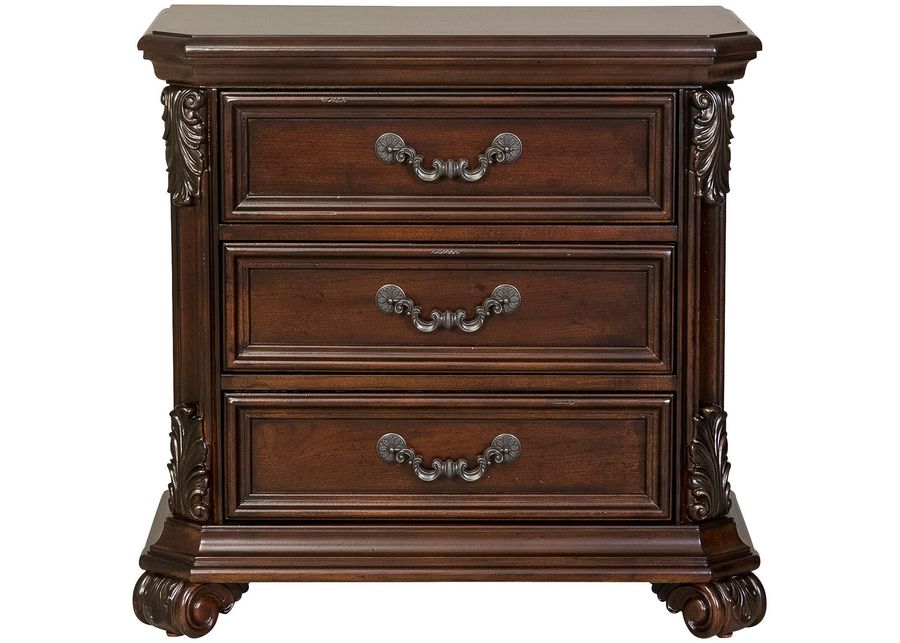 Liberty Furniture | Messina Estates 3 Drawer Nightstand | Dark Brown