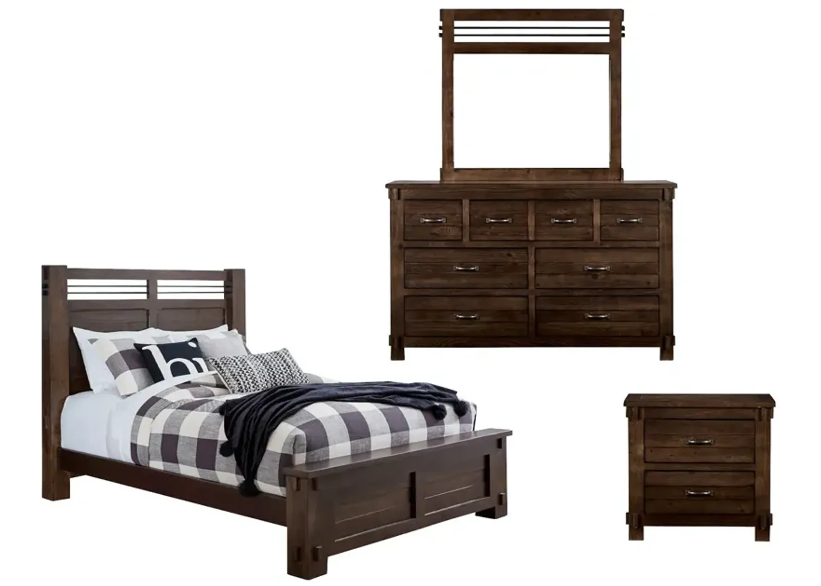 | King Thackery 4 Piece Room Group | Molasses