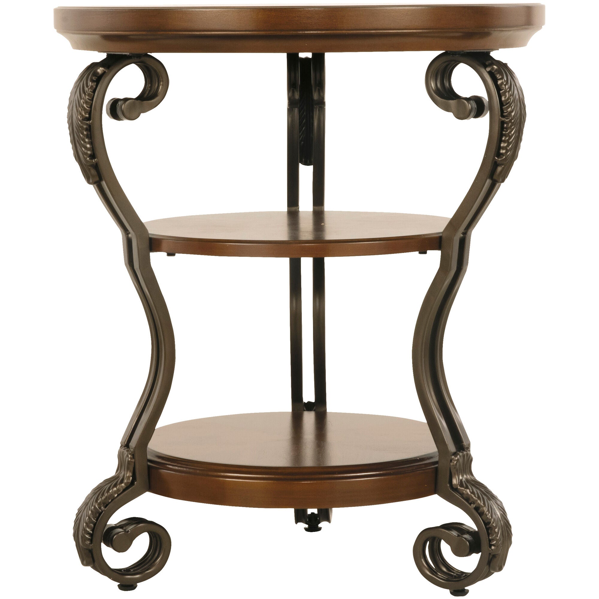 Ashley Furniture | Nestor Chairside End Table | Medium Brown