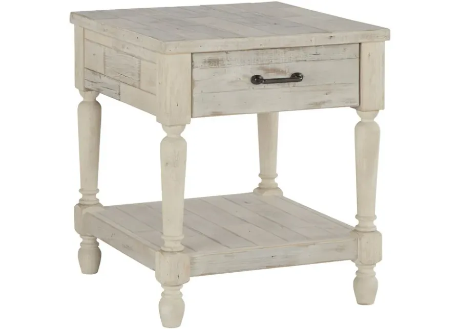 Shawnalore Whitewash End Table