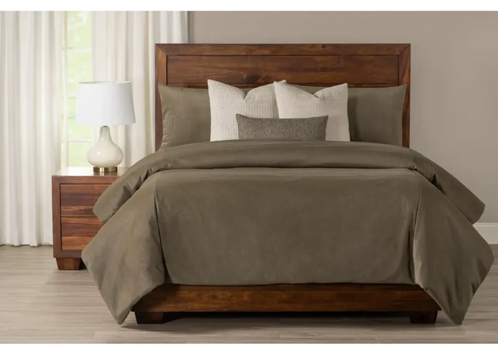 | King Burly 7 Piece Duvet Set | Chestnut