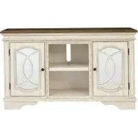 Realyn Chipped White 62" Console
