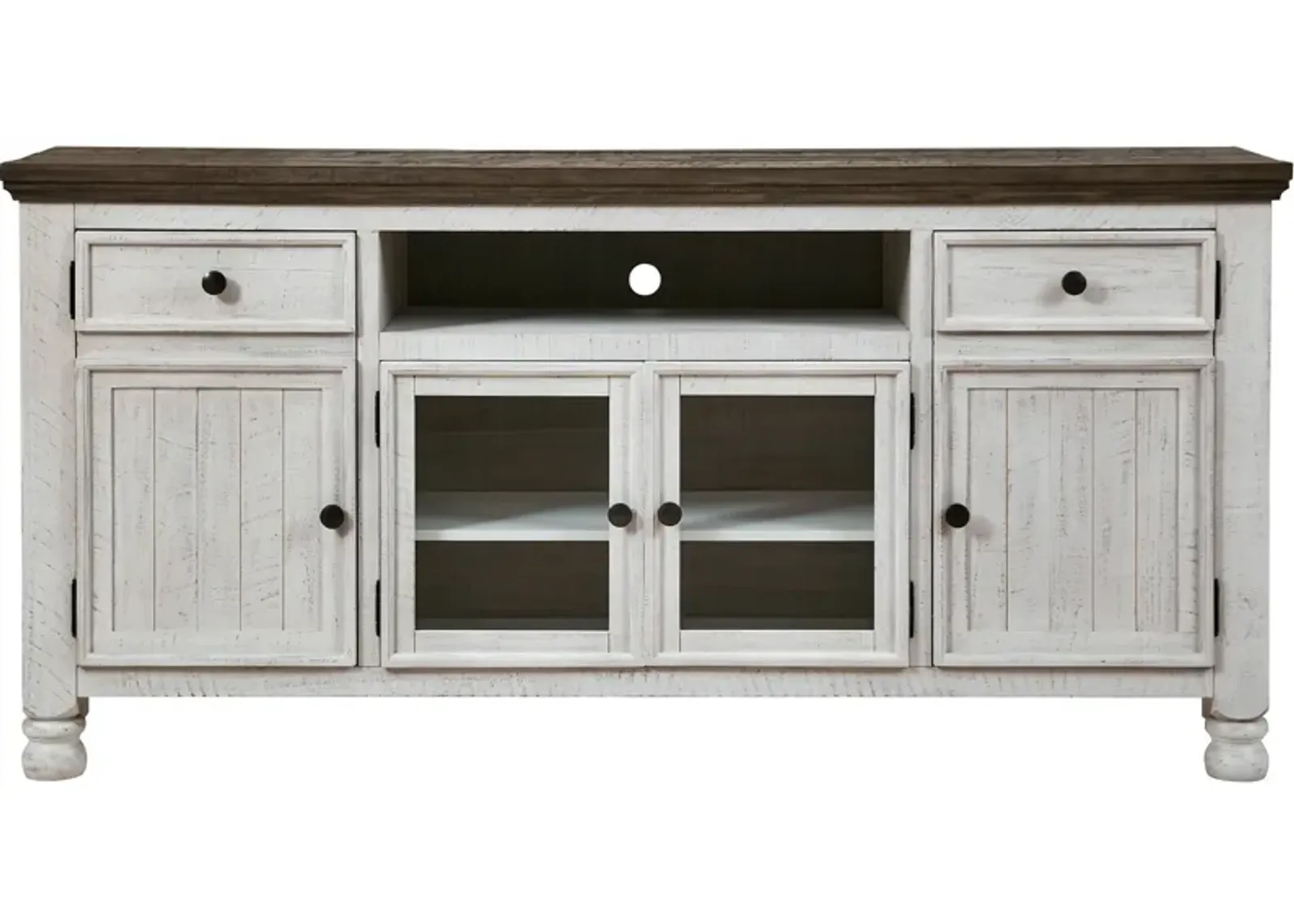 Ashley Furniture | Havalance 74" Console | Antique White