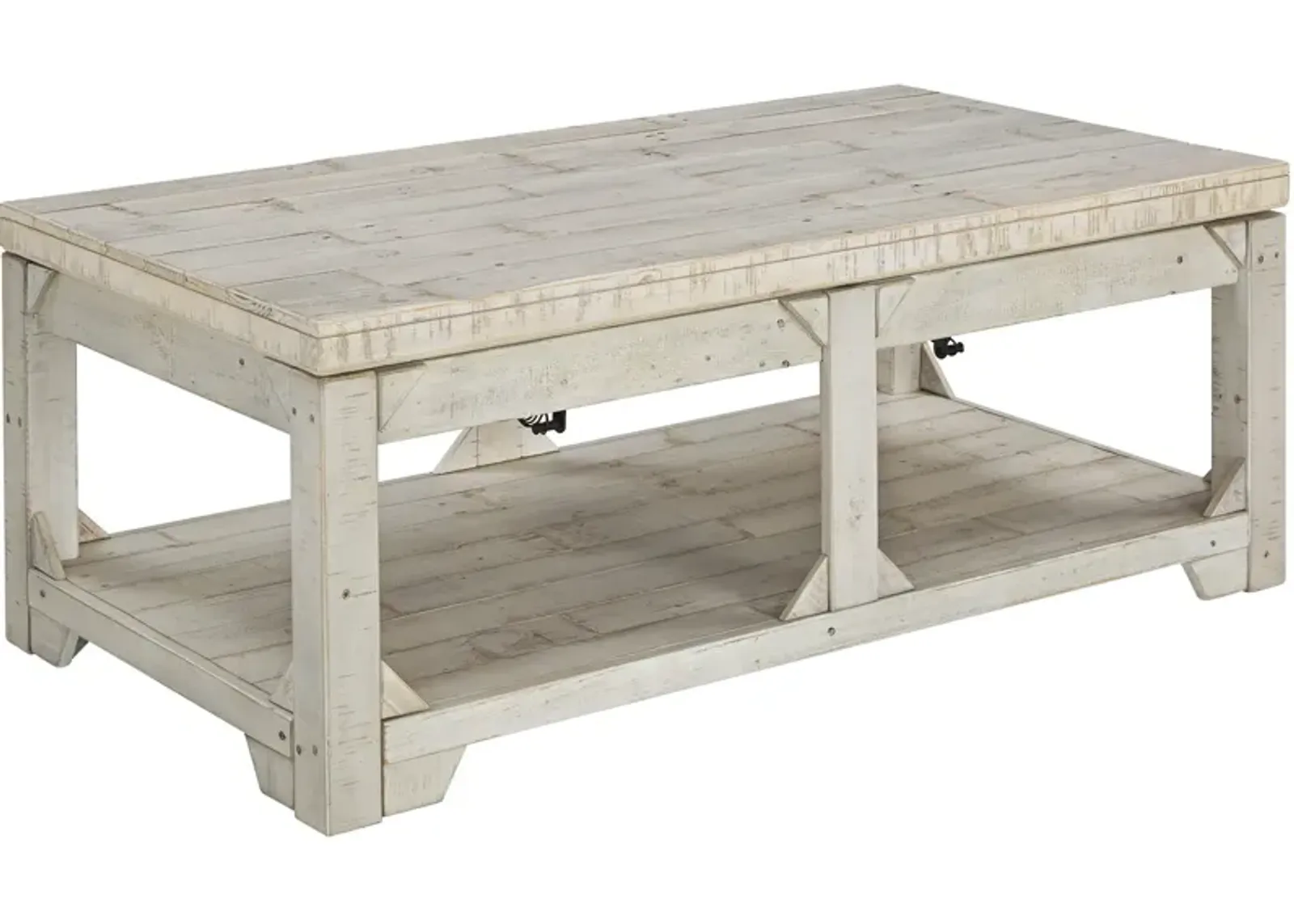 Ashley Furniture | Fregine Lift Top Coffee Table | Whitewash