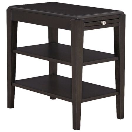 Sherry Espresso Chairside Table