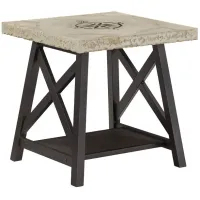 World Gray End Table