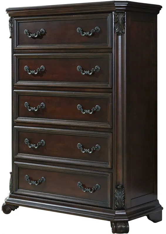 Liberty Furniture | Messina Estates 5 Drawer Chest | Cognac