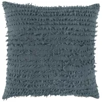 Collected Culture Sparrow Blue Textured Pillow