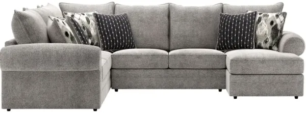 Hughes Furniture Bridger 3 Piece Right Chaise Sectional