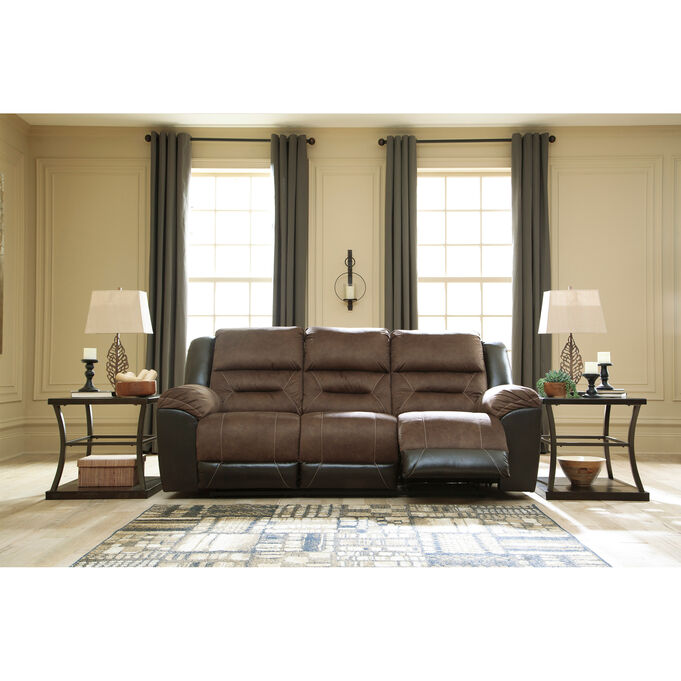 Earhart Chestnut Reclining Sofa