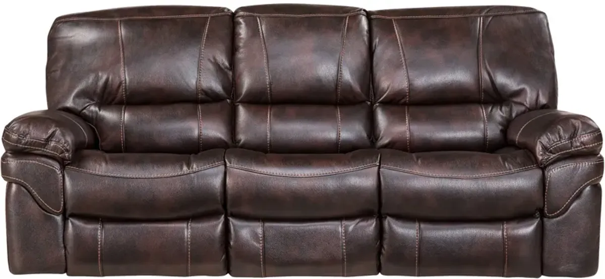 Valdez Power Plus Headrest Reclining Sofa | Gray