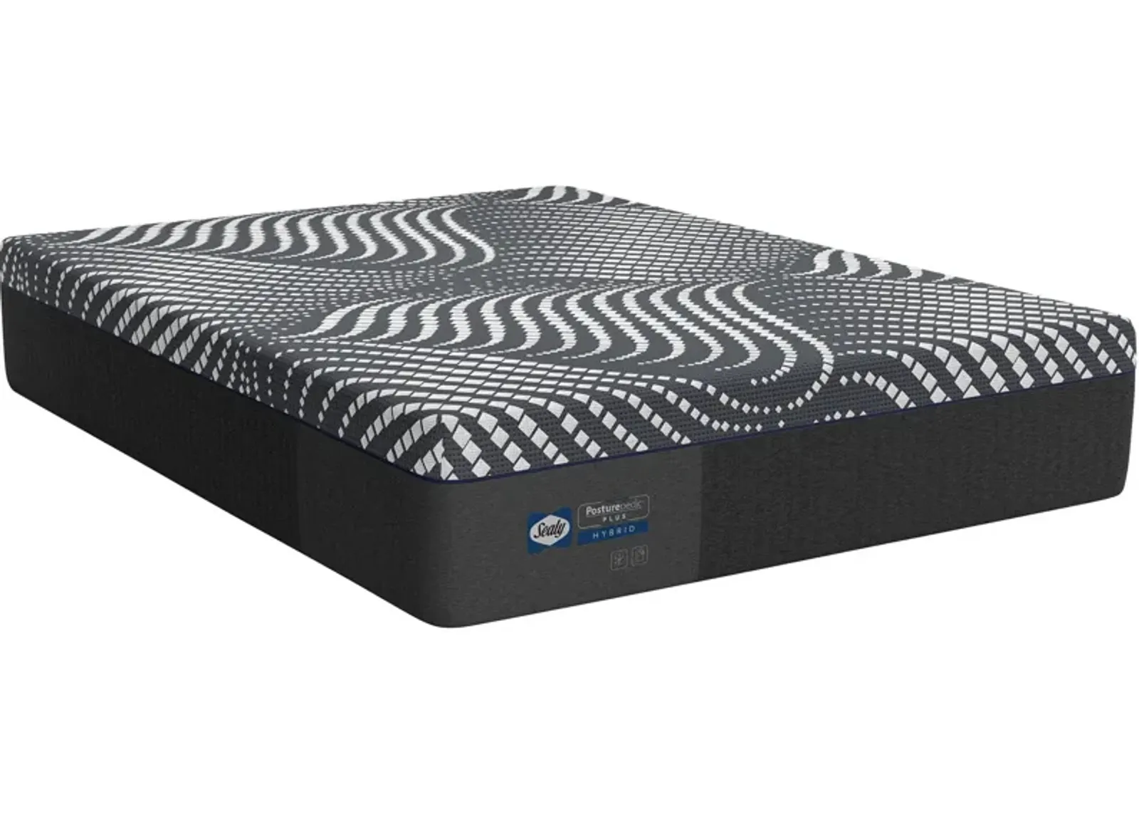 Sealy | Queen Posturepedic Plus Hybrid High Point Soft Mattress | Dark Gray