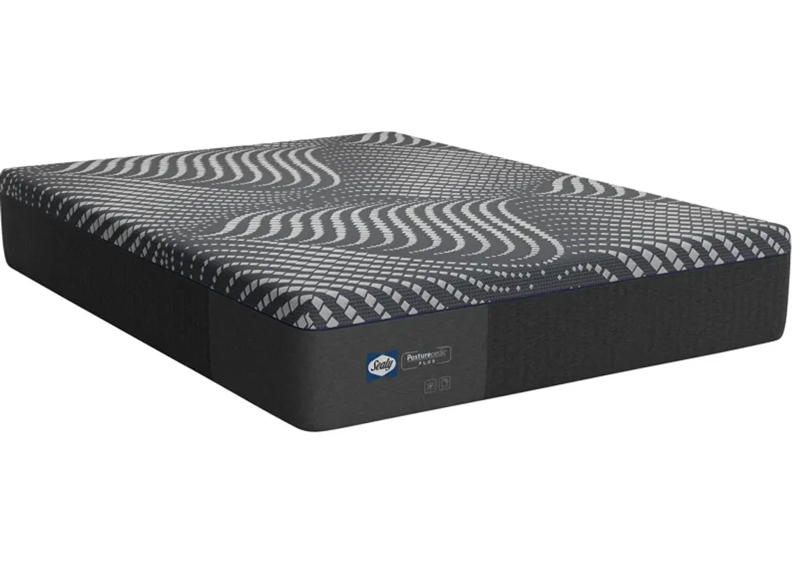 Sealy | King Posturepedic Plus Foam Albany Firm Mattress | Dark Gray