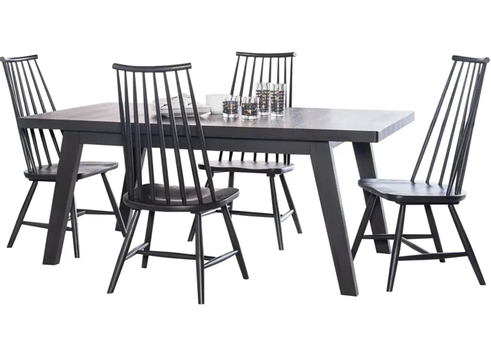 | Concord 5 Piece Dining Set | Charred Oak