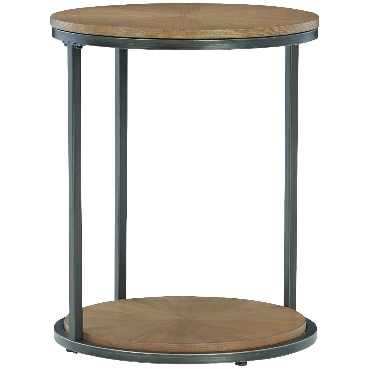 Ashley Furniture | Fridley Round End Table | Brown