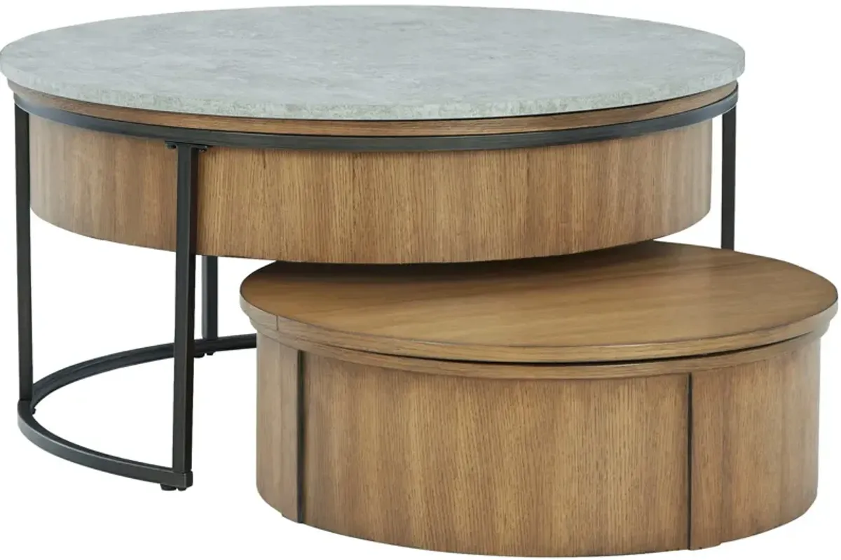 Ashley Furniture | Fridley Set of 2 Nesting Coffee Tables | Brown