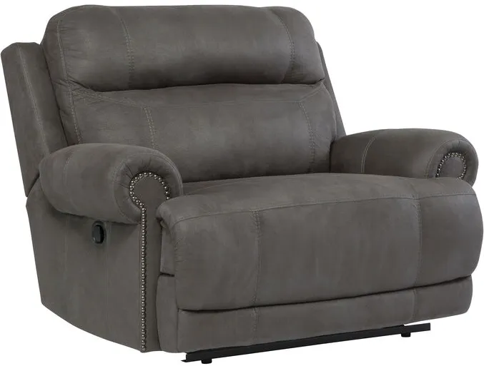 Austere Gray Oversized Recliner Chair