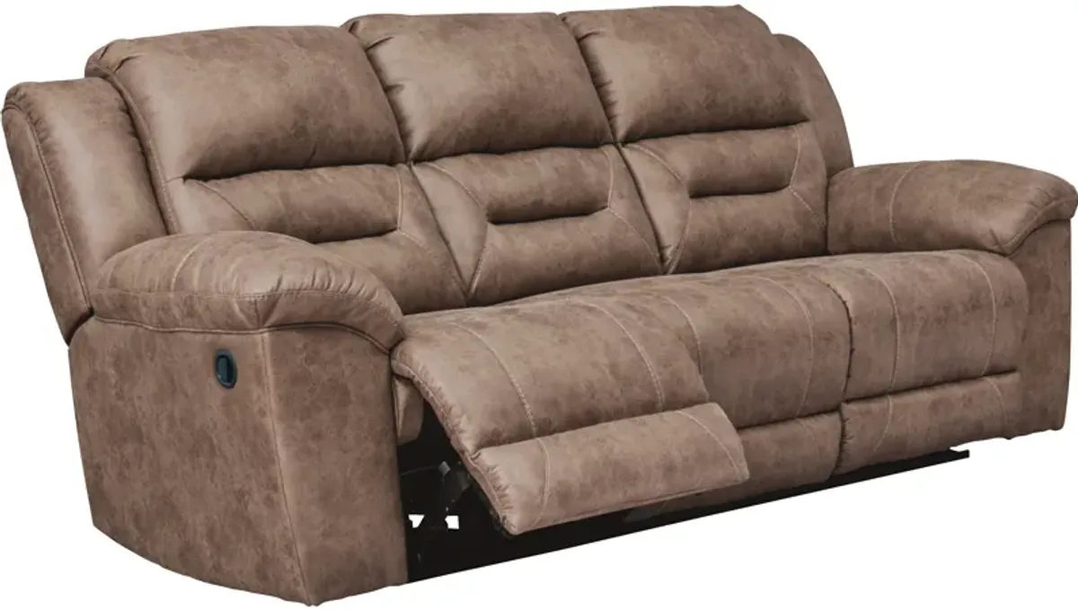 Ashley Furniture | Stoneland Reclining Sofa | Chocolate