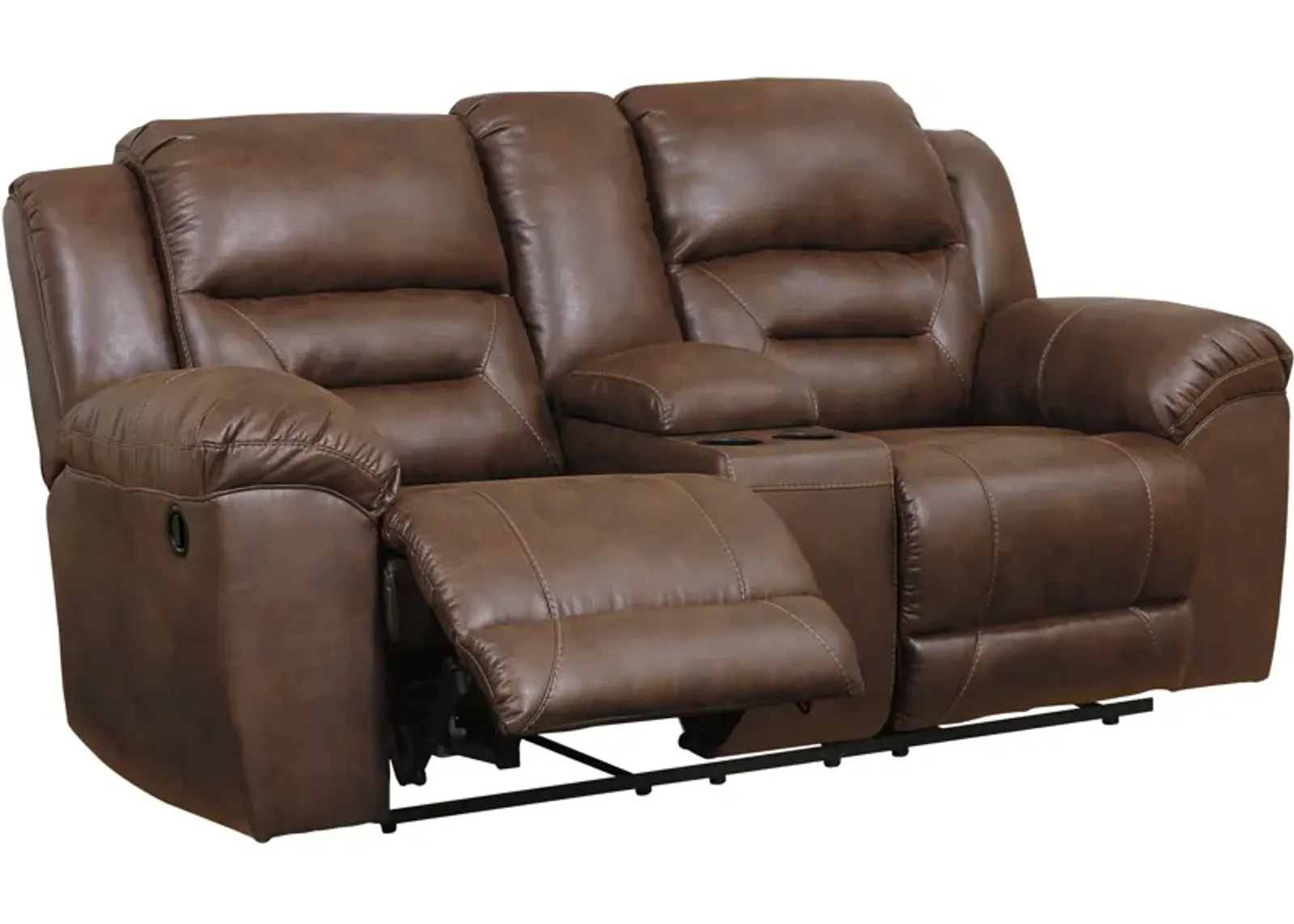 Stoneland Reclining Console Loveseat