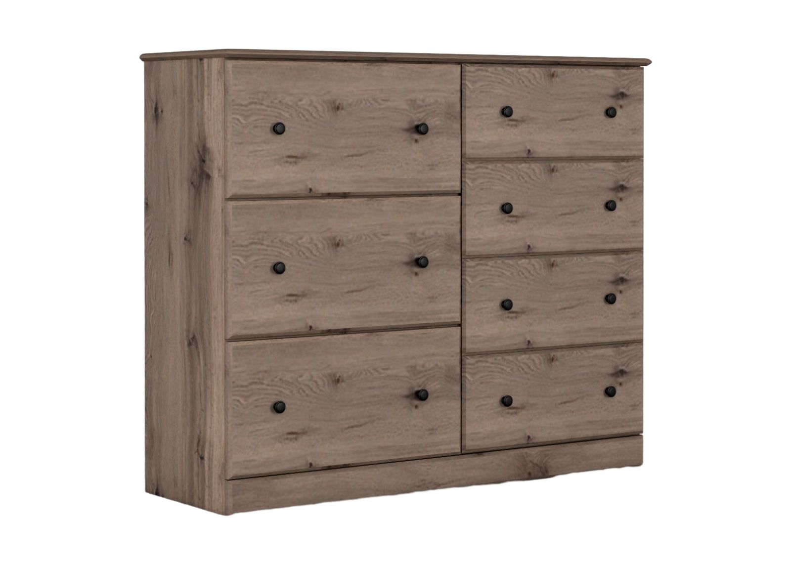 | Essentials 48" 7 Drawer Chest | Weathered Gray Ash