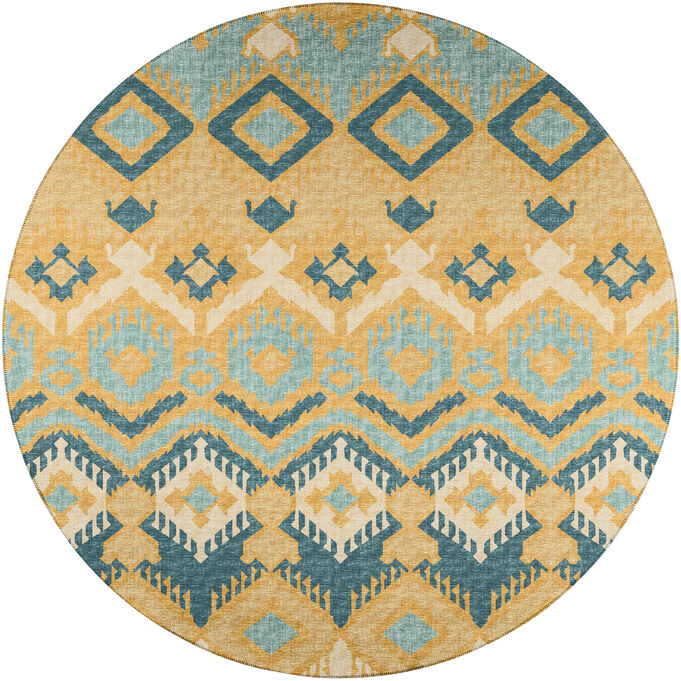 Sedona II Marigold 8 Round Rug