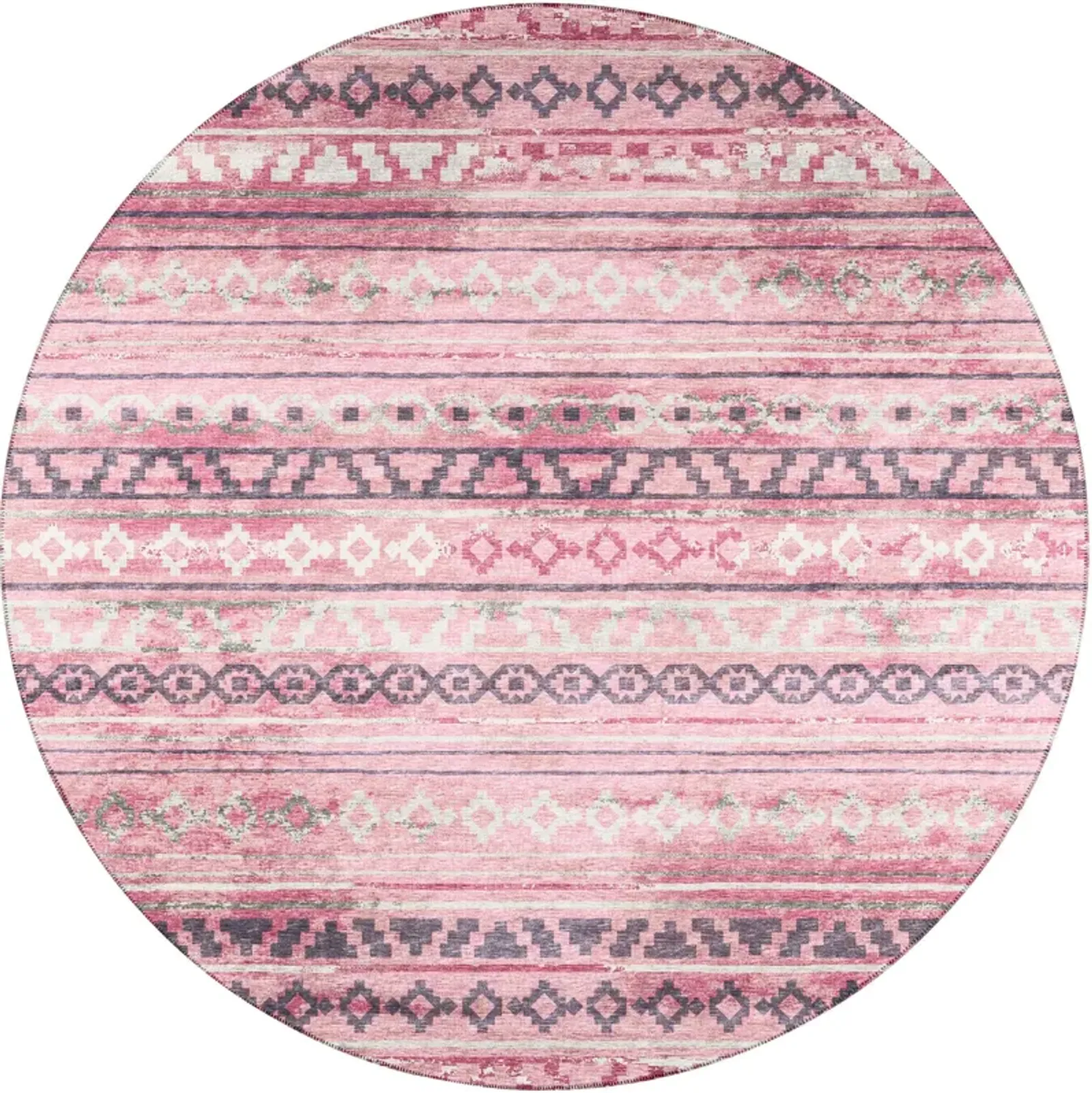 | Sedona X Round | Blush 8' Round Rugs