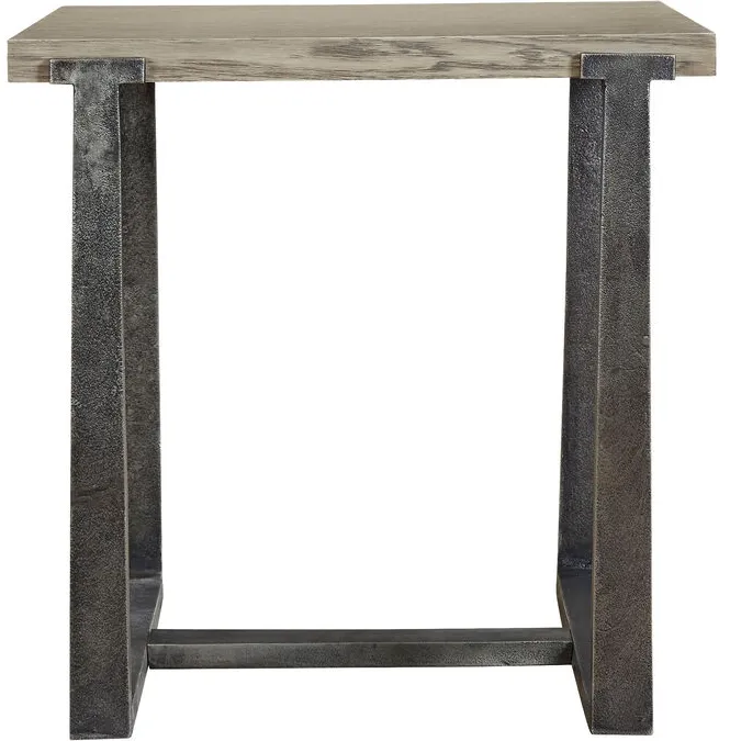 Dalenville Gray Square End Table