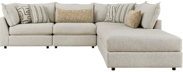 Fusion Furniture Floza 5 Piece Sectional