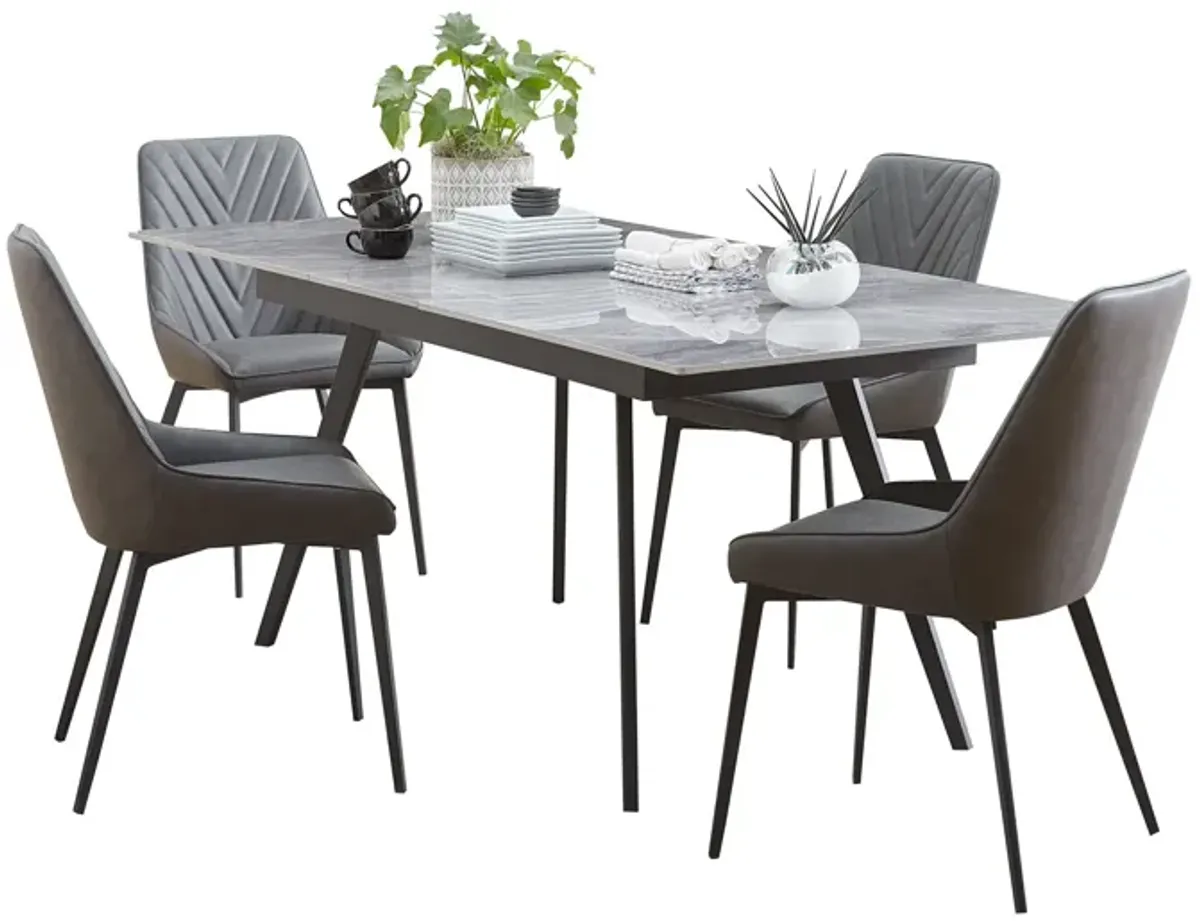 | Lucia 5 Piece Dining Set | Piedra