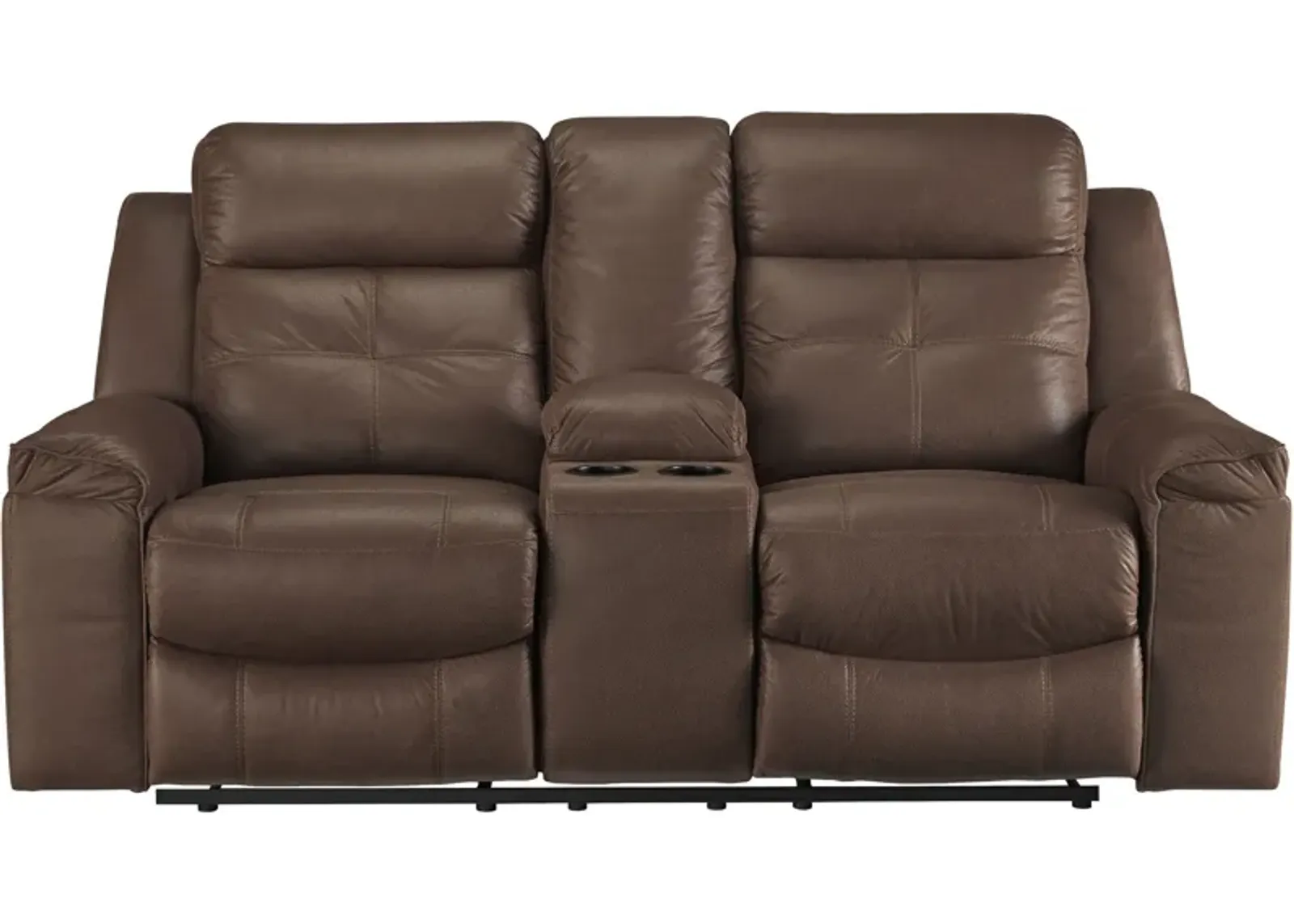 Ashley Furniture | Jesolo Reclining Console Loveseat | Coffee