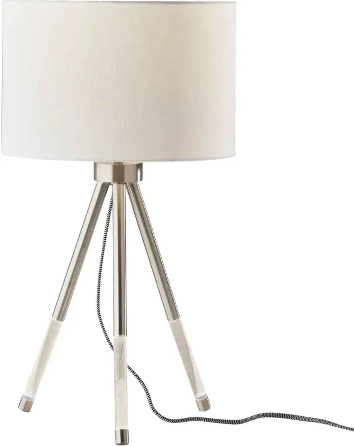 | Della Nightlight Table Lamp | Brushed Steel