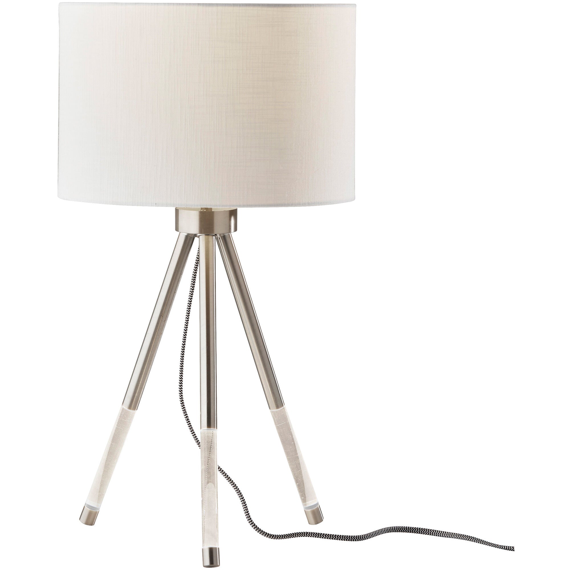 Adesso | Della Nightlight Table Lamp | Brushed Steel