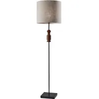 Elton Walnut Floor Lamp